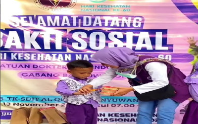 Persatuan Dokter Gigi Indonesia (PDGI) Gelar Peringatan Hari Kesehatan Nasional di KB/TK Islam Al-Qomar